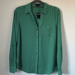 The Limited green blouse